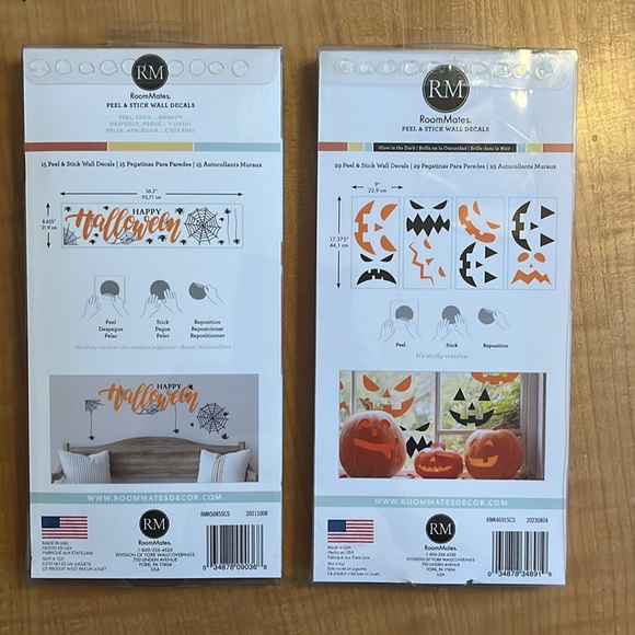 Set of 2 RoomMates Peel & Stick Halloween Wall Decals - Picture 2 of 2